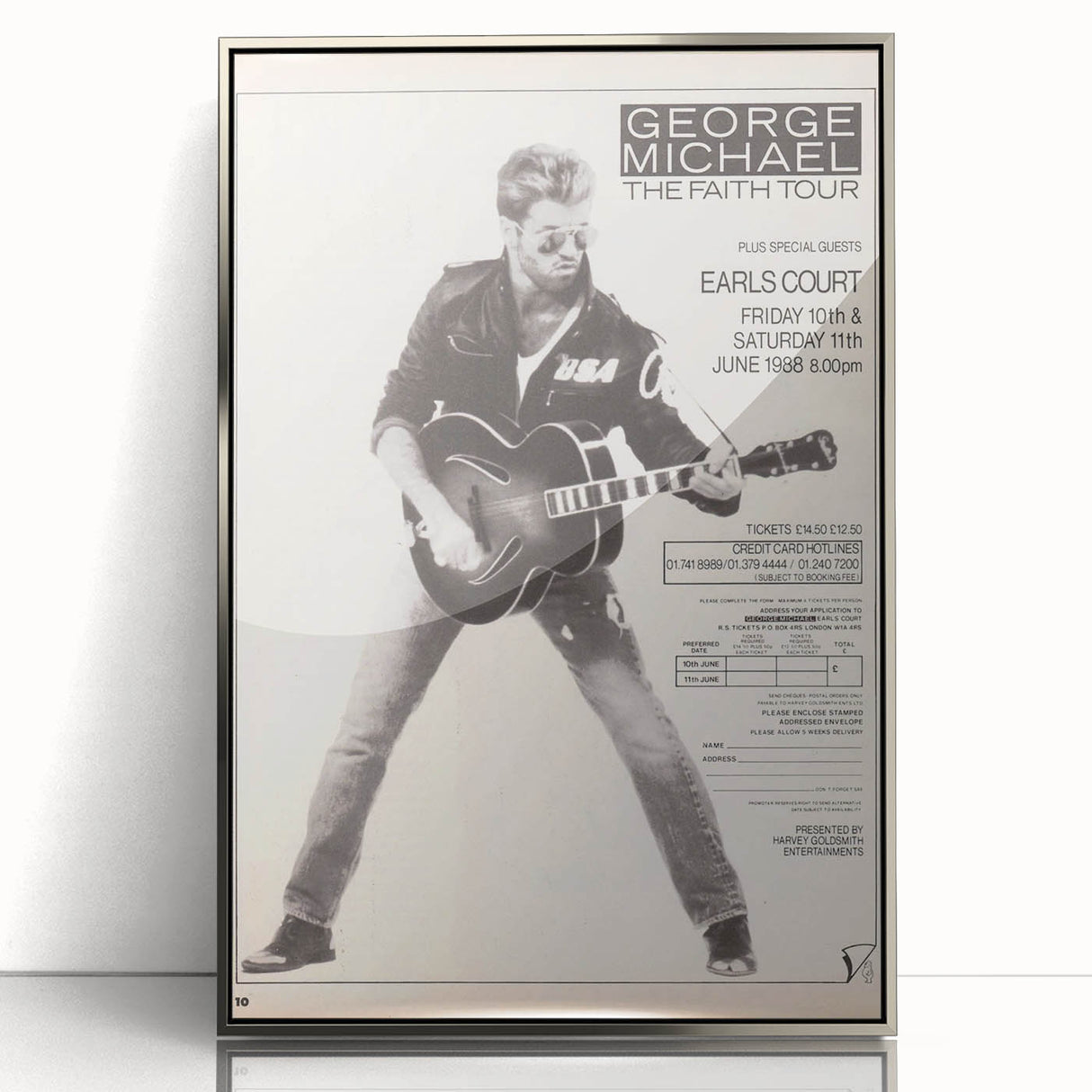George Michael Retro Wall Art - Vintage The Faith Tour Poster