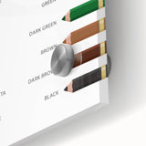 Colors Educational Wall Art - Kids' Learning Poster