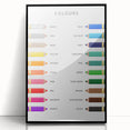 Colors Educational Wall Art - Kids' Learning Poster