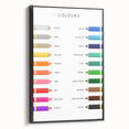 Colors Educational Wall Art - Kids' Learning Poster
