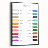Colors Educational Wall Art - Kids' Learning Poster
