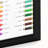 Colors Educational Wall Art - Kids' Learning Poster