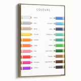 Colors Educational Wall Art - Kids' Learning Poster