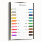 Colors Educational Wall Art - Kids' Learning Poster