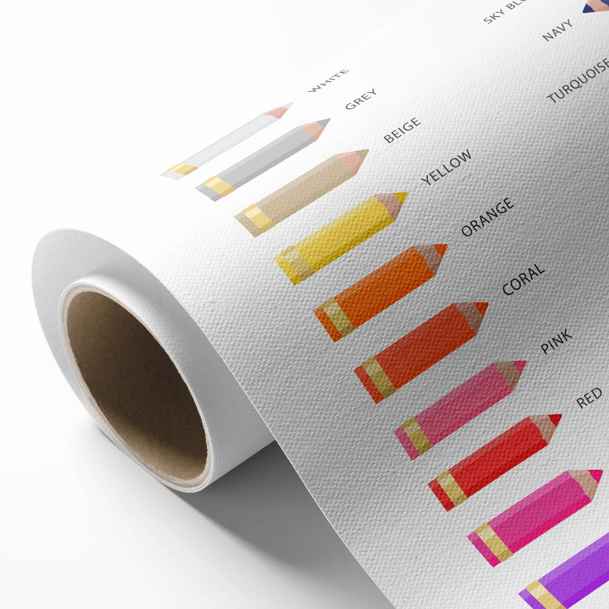 Colors Educational Wall Art - Kids' Learning Poster