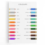 Colors Educational Wall Art - Kids' Learning Poster