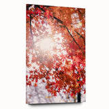 Large abstract wall art in warm autumn tones on acrylic glass, suitable for bedroom or dining room decor.