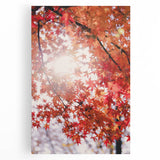 Black and white abstract depiction of fall trees on large stretched canvas, suitable for kitchen wall art.