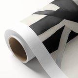 Minimalist Abstract Wall Art – Black and White Grid Geometry