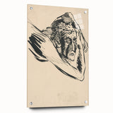 Lost in Thought - Minimalist Expressionist Sketch Wall Art