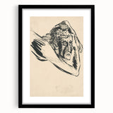 Lost in Thought - Minimalist Expressionist Sketch Wall Art