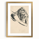 Lost in Thought - Minimalist Expressionist Sketch Wall Art