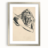 Lost in Thought - Minimalist Expressionist Sketch Wall Art