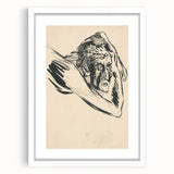 Lost in Thought - Minimalist Expressionist Sketch Wall Art