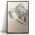 Lost in Thought - Minimalist Expressionist Sketch Wall Art