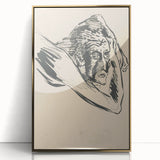 Lost in Thought - Minimalist Expressionist Sketch Wall Art