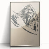 Lost in Thought - Minimalist Expressionist Sketch Wall Art