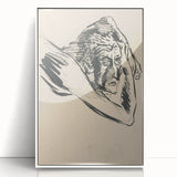 Lost in Thought - Minimalist Expressionist Sketch Wall Art