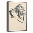 Lost in Thought - Minimalist Expressionist Sketch Wall Art