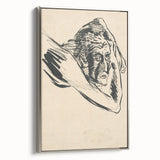 Lost in Thought - Minimalist Expressionist Sketch Wall Art