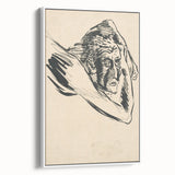 Lost in Thought - Minimalist Expressionist Sketch Wall Art