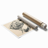 Lost in Thought - Minimalist Expressionist Sketch Wall Art