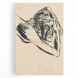 Lost in Thought - Minimalist Expressionist Sketch Wall Art