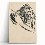 Lost in Thought - Minimalist Expressionist Sketch Wall Art