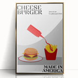 Art deco poster featuring a stylized cocktail glass in gold and black on a framed acrylic, ideal for modern bar area decor.