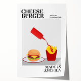 Rolled print of a floral art wall, featuring a variety of colorful flowers on a white background.