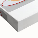 Large art of a black and white landscape painting on stretched canvas, suitable for bedroom wall decor.