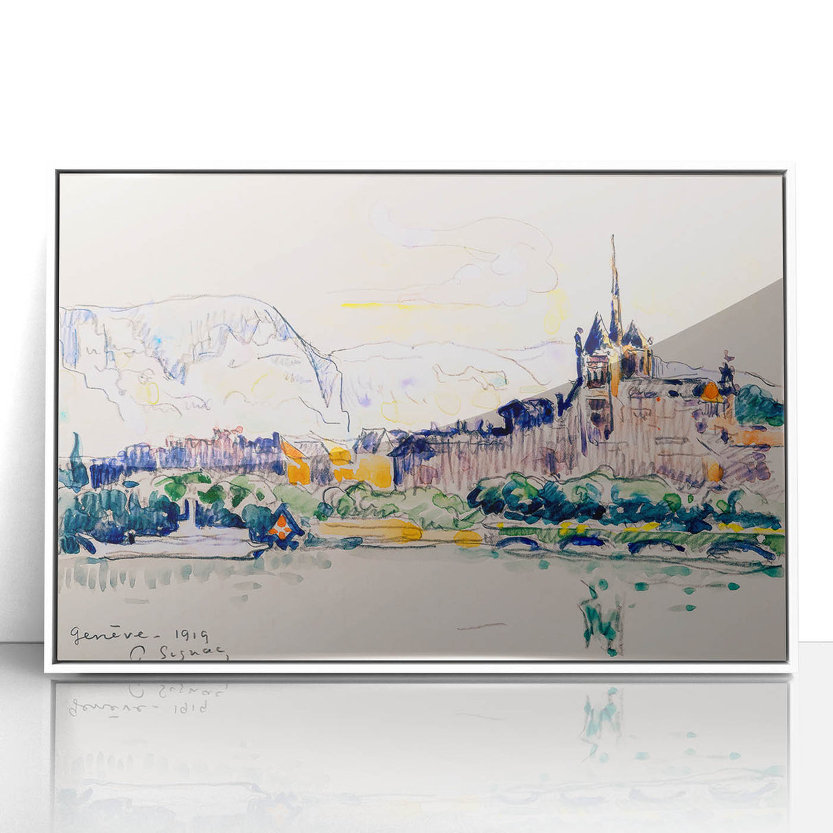 Geneva by Paul Signac: Vibrant Impressionist Cityscape Wall Art Print