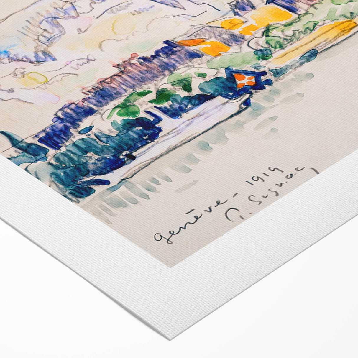 Geneva by Paul Signac: Vibrant Impressionist Cityscape Wall Art Print