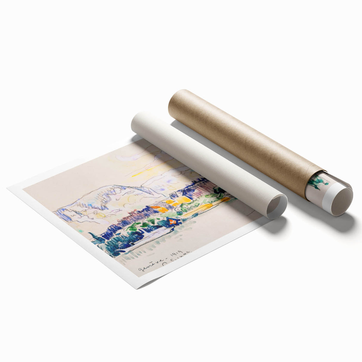 Geneva by Paul Signac: Vibrant Impressionist Cityscape Wall Art Print