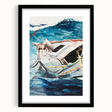 Realism Art Prints - Study of The Gulf Stream by Winslow Homer Canvas Art