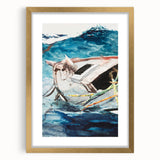 Realism Art Prints - Study of The Gulf Stream by Winslow Homer Canvas Art