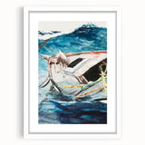 Realism Art Prints - Study of The Gulf Stream by Winslow Homer Canvas Art