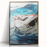 Realism Art Prints - Study of The Gulf Stream by Winslow Homer Canvas Art