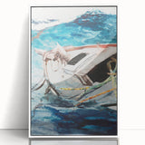 Realism Art Prints - Study of The Gulf Stream by Winslow Homer Canvas Art