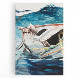 Realism Art Prints - Study of The Gulf Stream by Winslow Homer Canvas Art