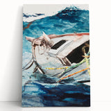 Realism Art Prints - Study of The Gulf Stream by Winslow Homer Canvas Art