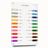 Colors Educational Wall Art - Kids' Learning Poster