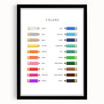 Colors Educational Wall Art - Kids' Learning Poster