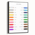 Colors Educational Wall Art - Kids' Learning Poster