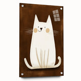 Nursery Wall Art – Adorable Minimalist Cat Print for Kids' Rooms