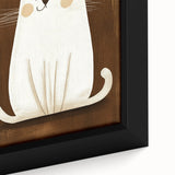 Nursery Wall Art – Adorable Minimalist Cat Print for Kids' Rooms