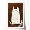 Nursery Wall Art – Adorable Minimalist Cat Print for Kids' Rooms