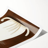 Nursery Wall Art – Adorable Minimalist Cat Print for Kids' Rooms