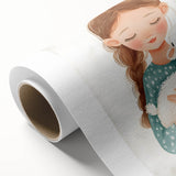 Loving Girl & Lamb Nursery Wall Art - Baby Room & Kids Decor