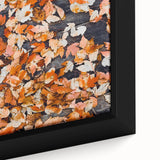 Extra large black wall art featuring a textured, colorful abstract design on framed canvas, ideal for living room decor.